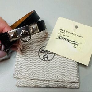 Hermès Rivale Double Tour Bracelet in size T2  Authentic and New